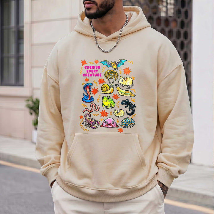 Cute Weird Nature "Cherish Every Creature" Hoodie