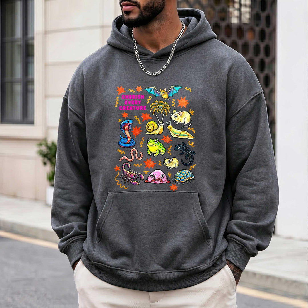 Cute Weird Nature "Cherish Every Creature" Hoodie