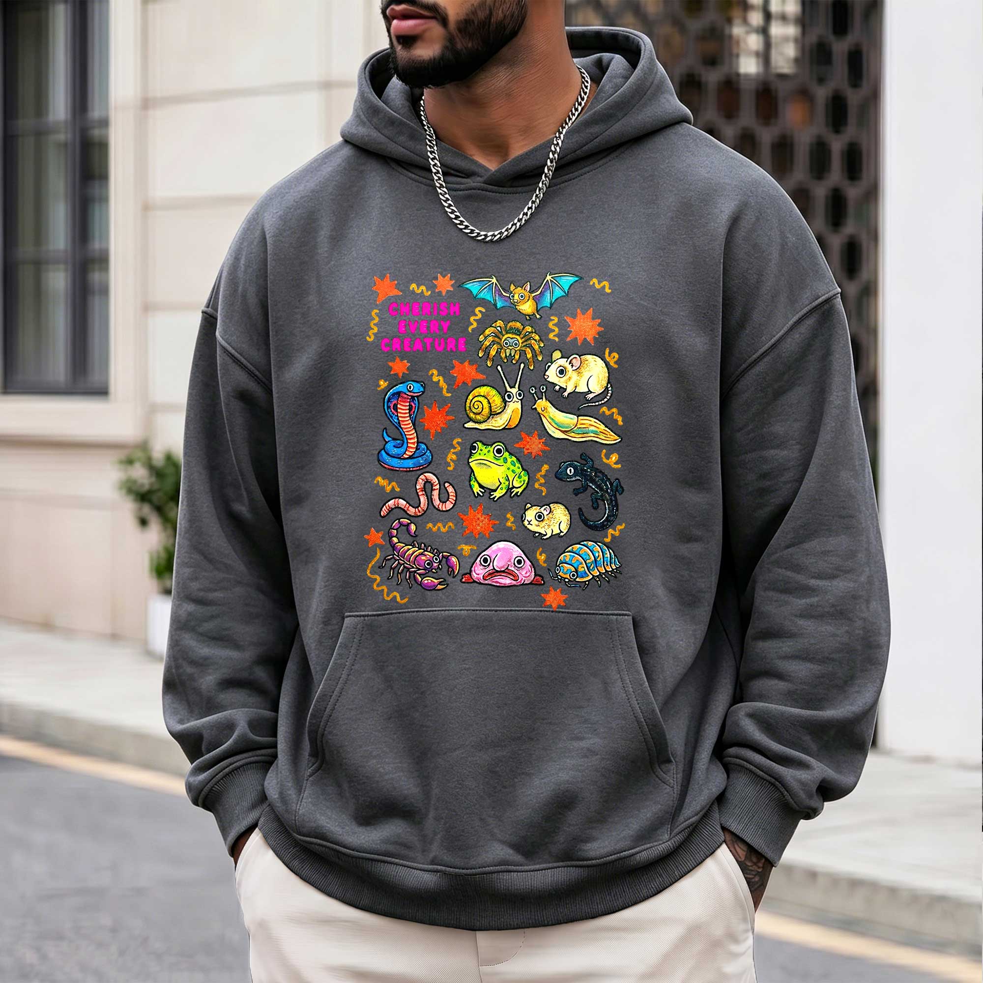 Cute Weird Nature "Cherish Every Creature" Hoodie