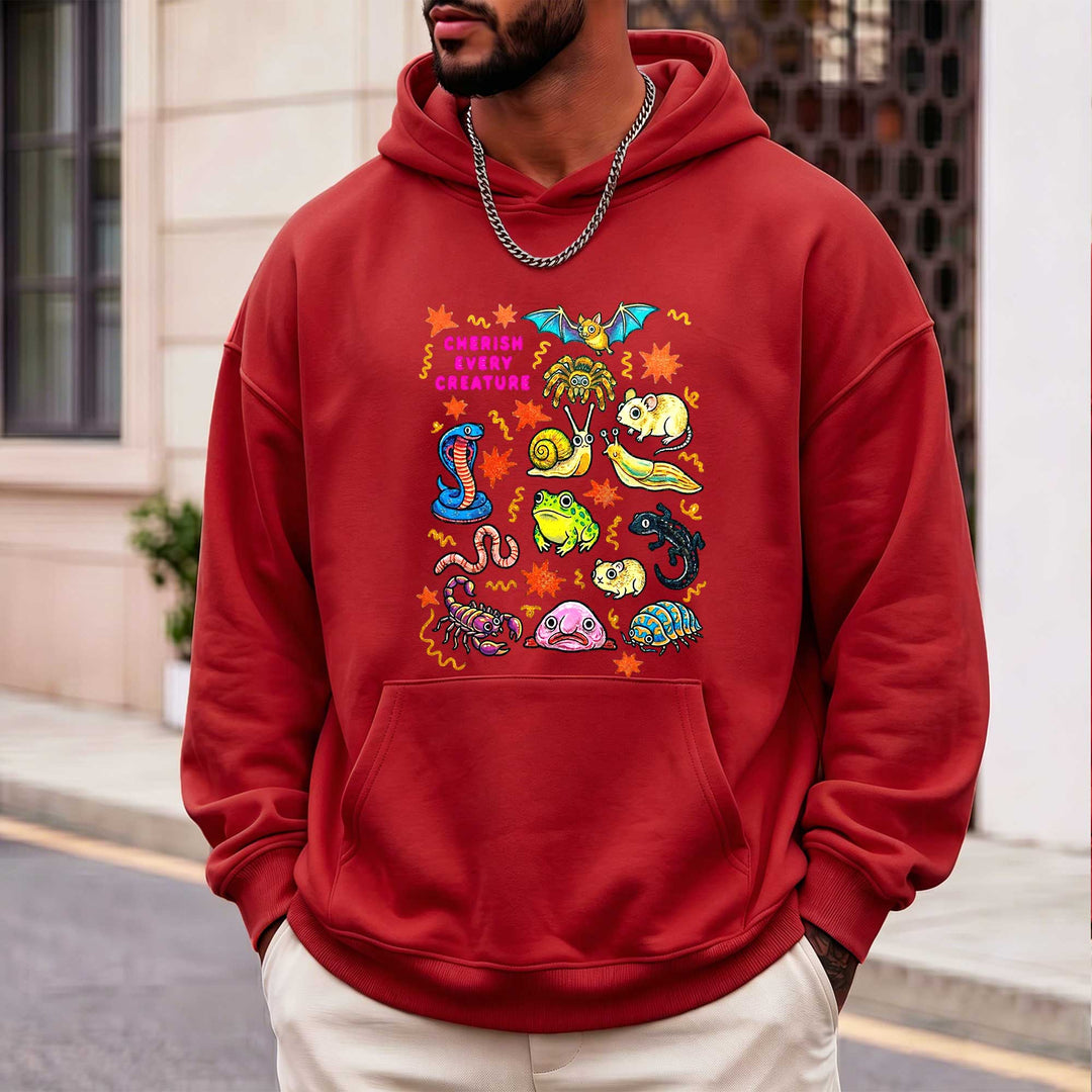 Cute Weird Nature "Cherish Every Creature" Hoodie