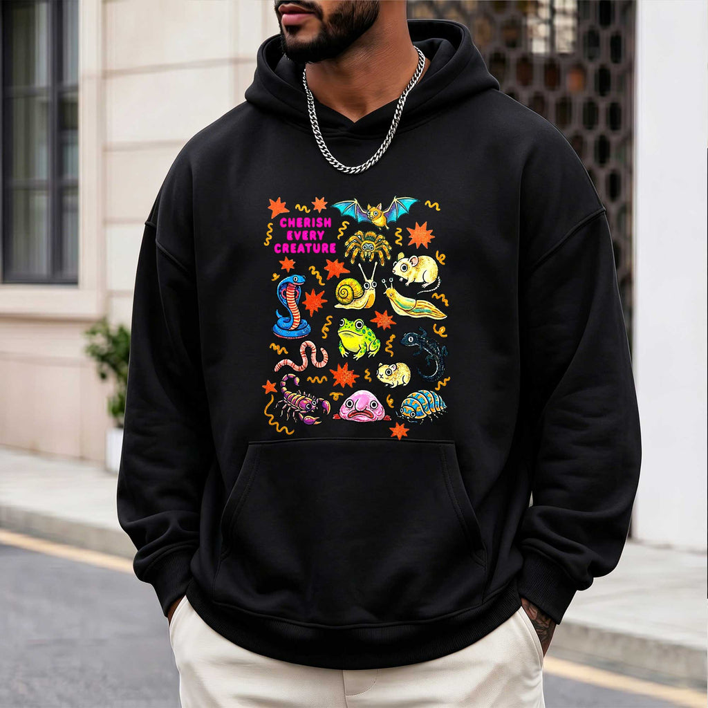 Cute Weird Nature "Cherish Every Creature" Hoodie