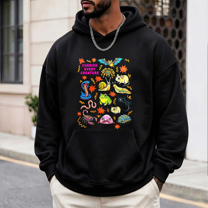 Cute Weird Nature "Cherish Every Creature" Hoodie