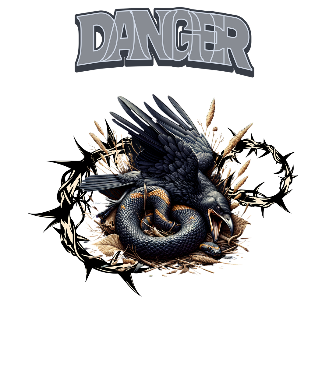 Danger Crow and Snake T-Shirt
