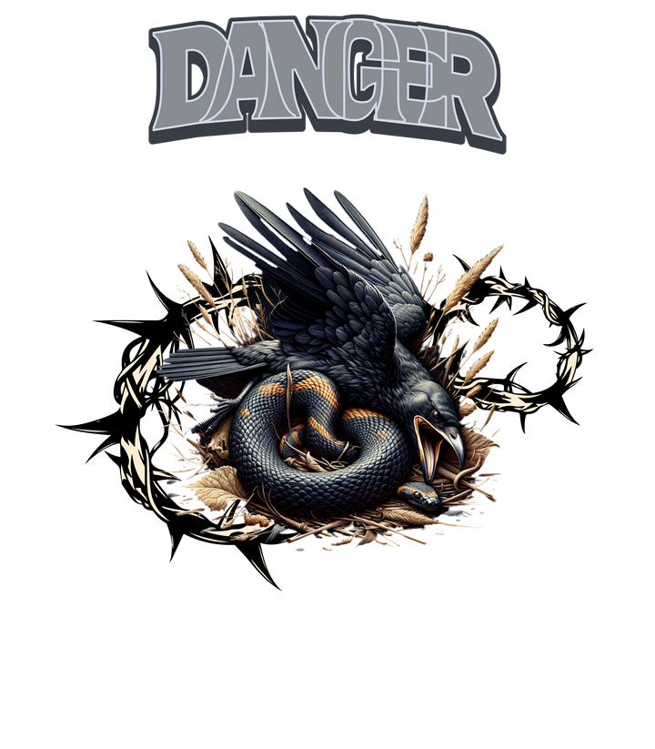 Danger Crow and Snake T-Shirt