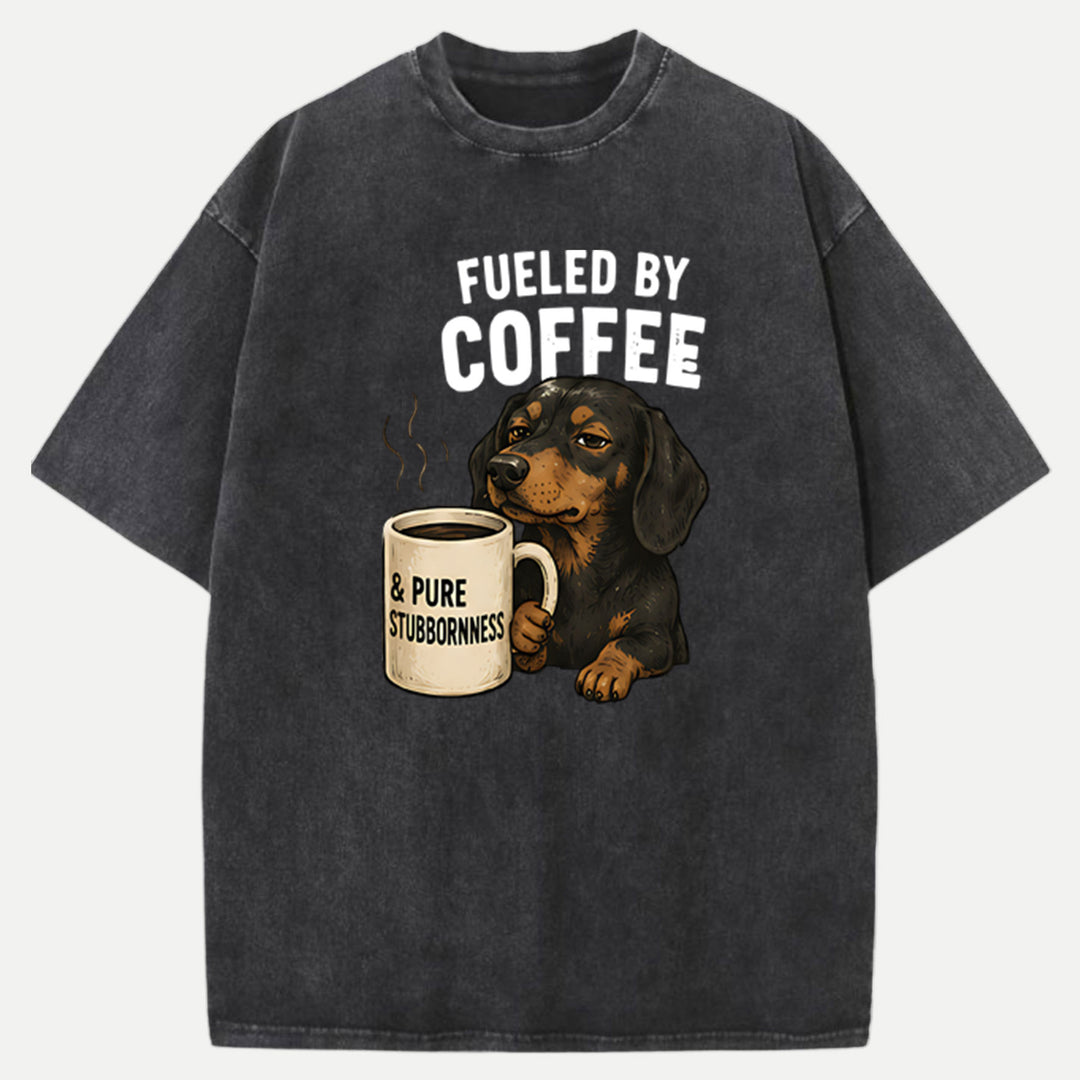 Fuelled by Coffee Dachshund T-Shirt