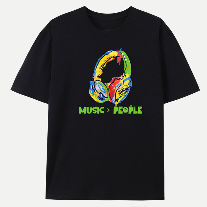 Music Over People tee