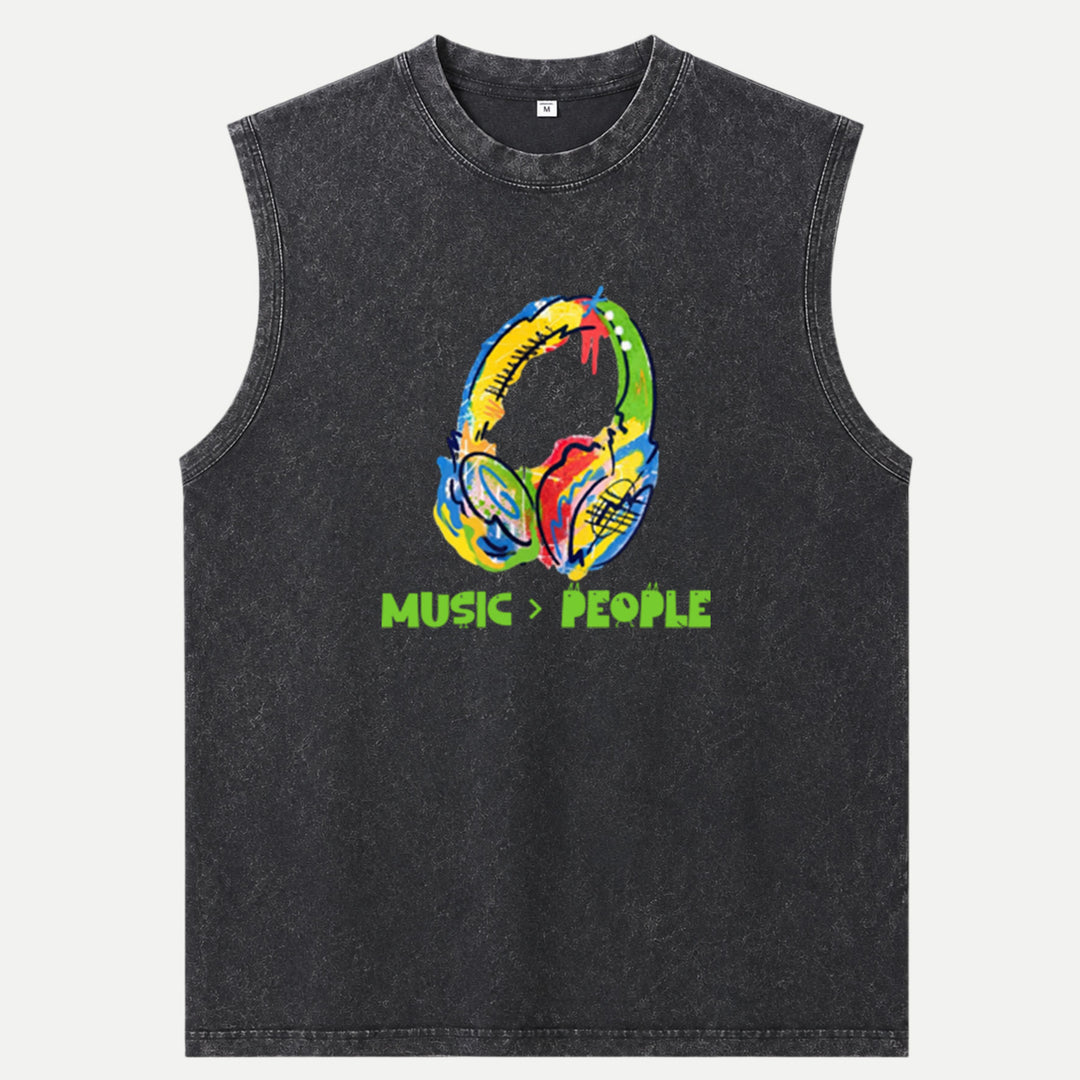 Music Over People tee