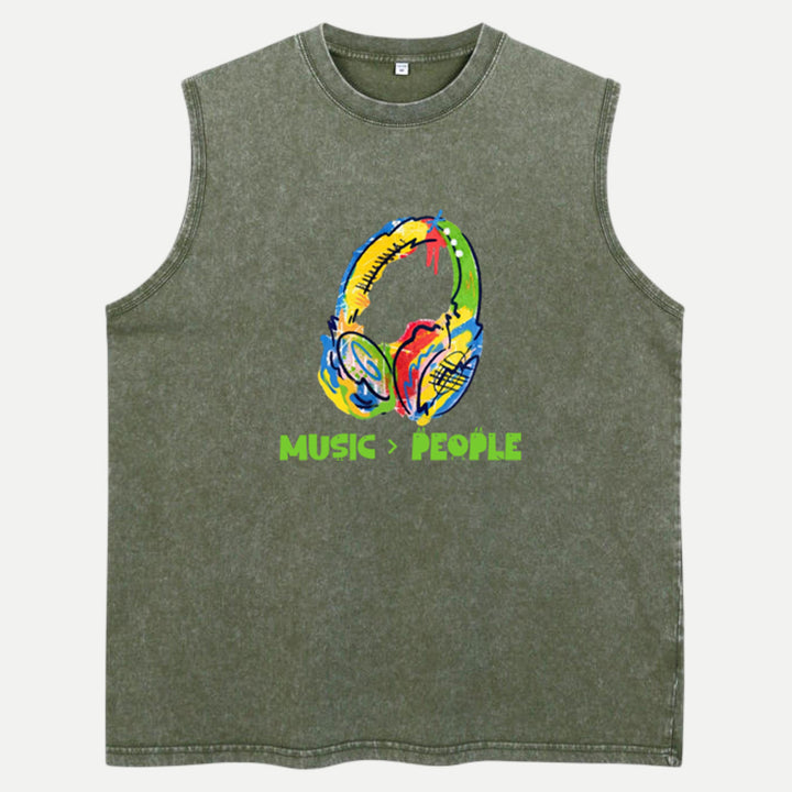 Music Over People tee