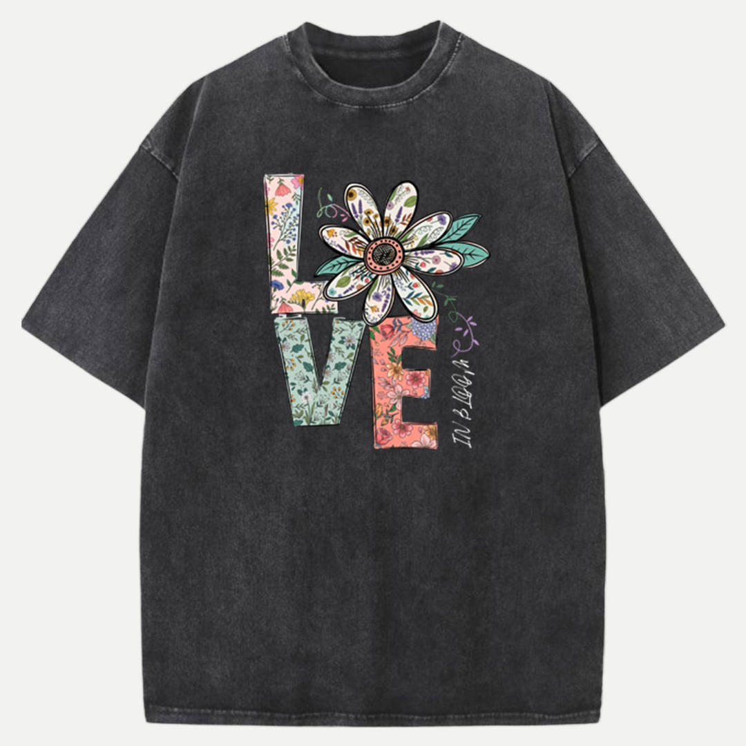Floral LOVE Tee