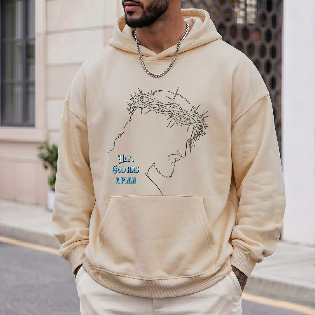 Hey God Has a Plan Christian Faith Hoodie