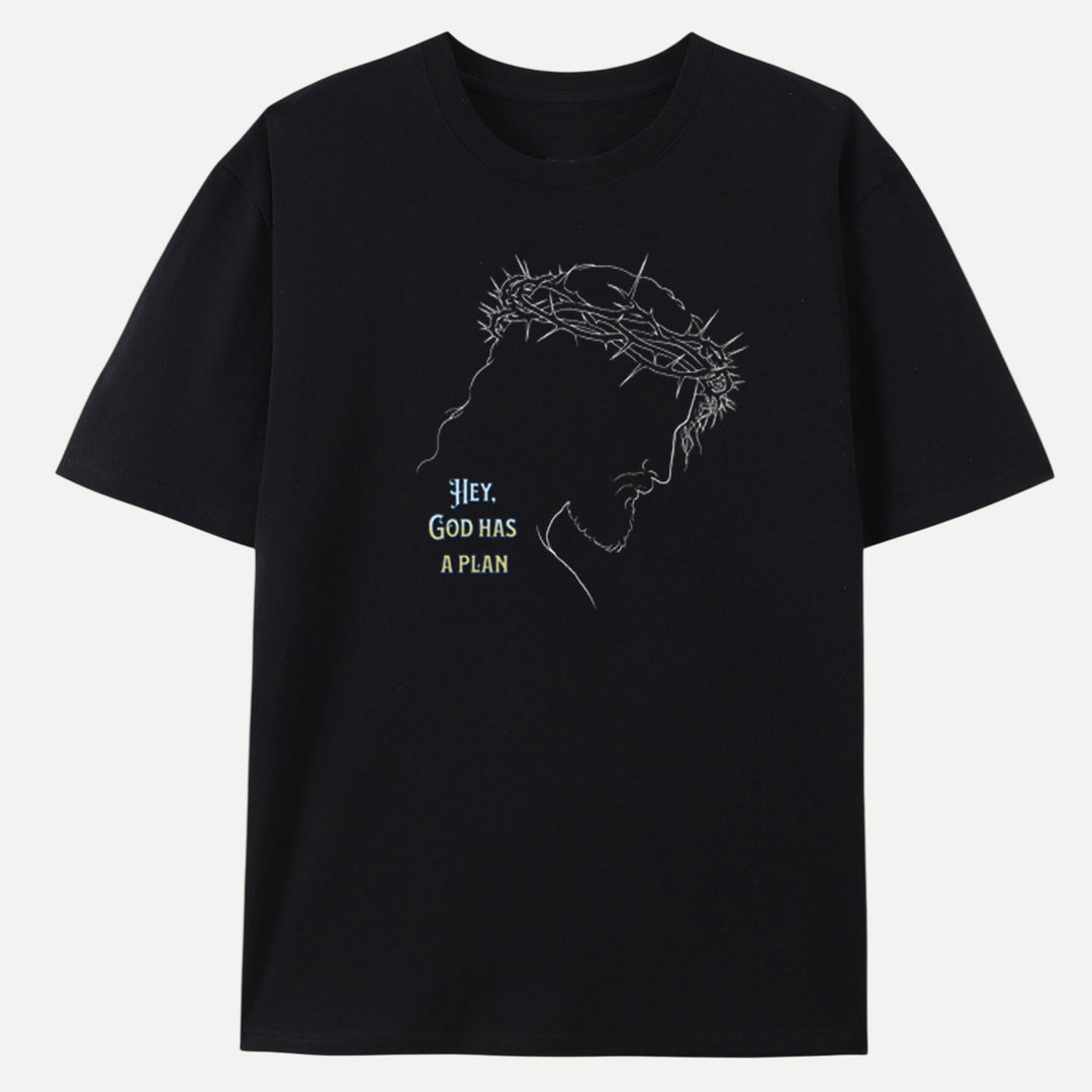 Hey, God Has a Plan Graphic Tee