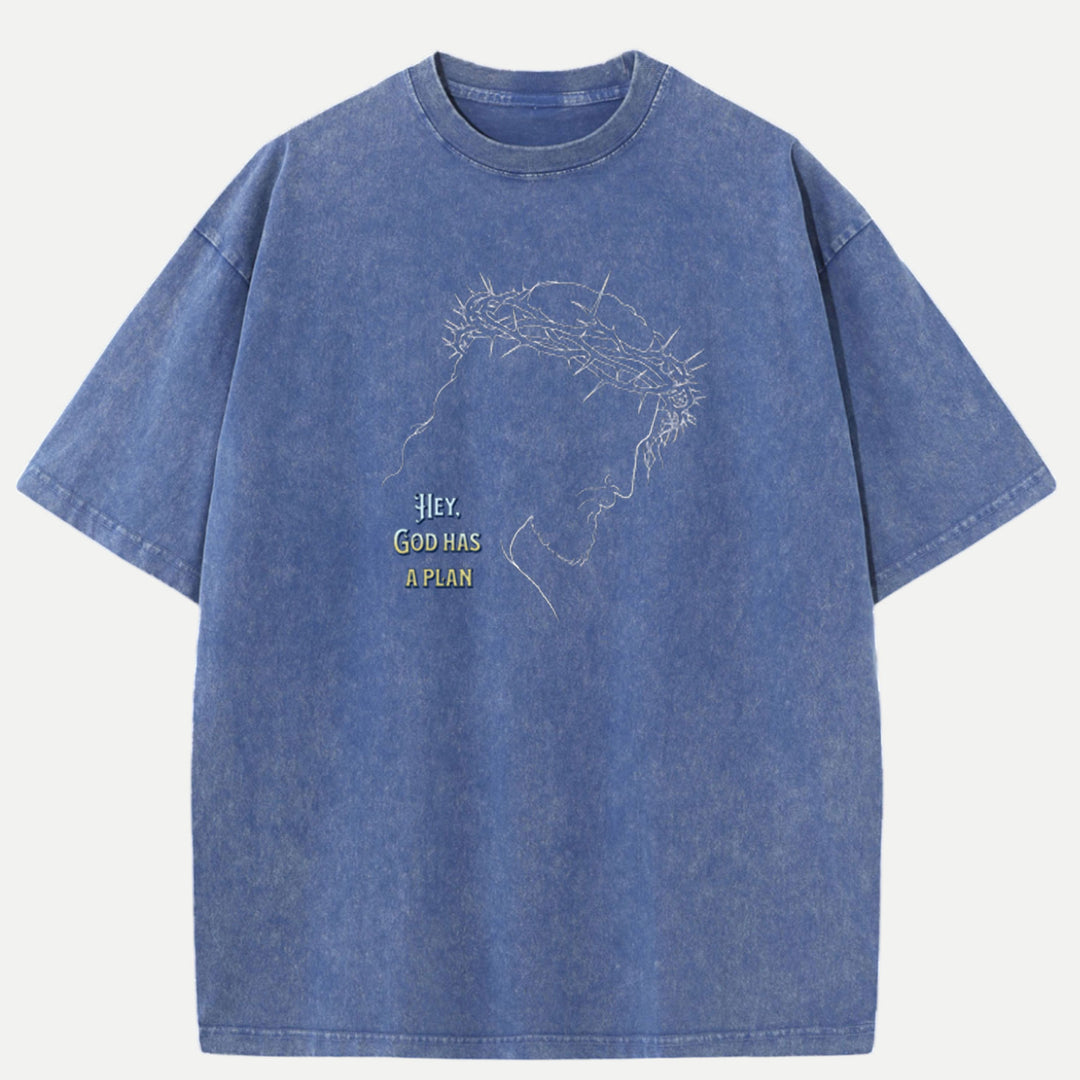 Hey, God Has a Plan Graphic Tee