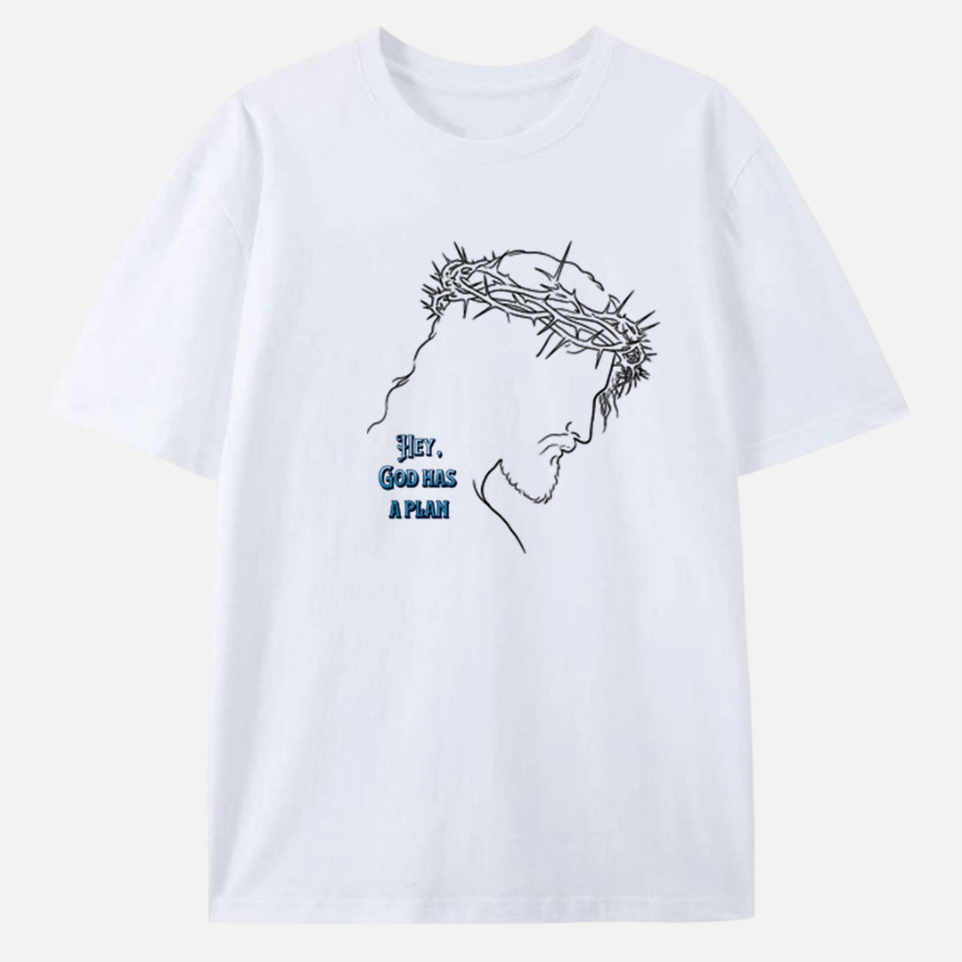 Hey, God Has a Plan Graphic Tee