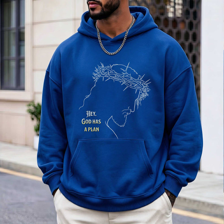 Hey God Has a Plan Christian Faith Hoodie