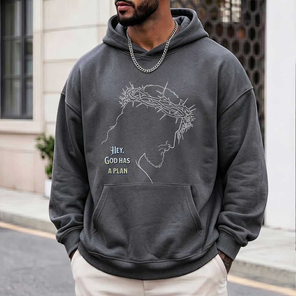 Hey God Has a Plan Christian Faith Hoodie