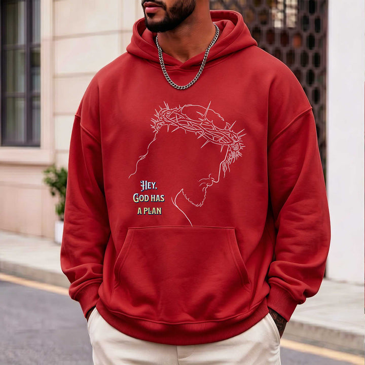 Hey God Has a Plan Christian Faith Hoodie