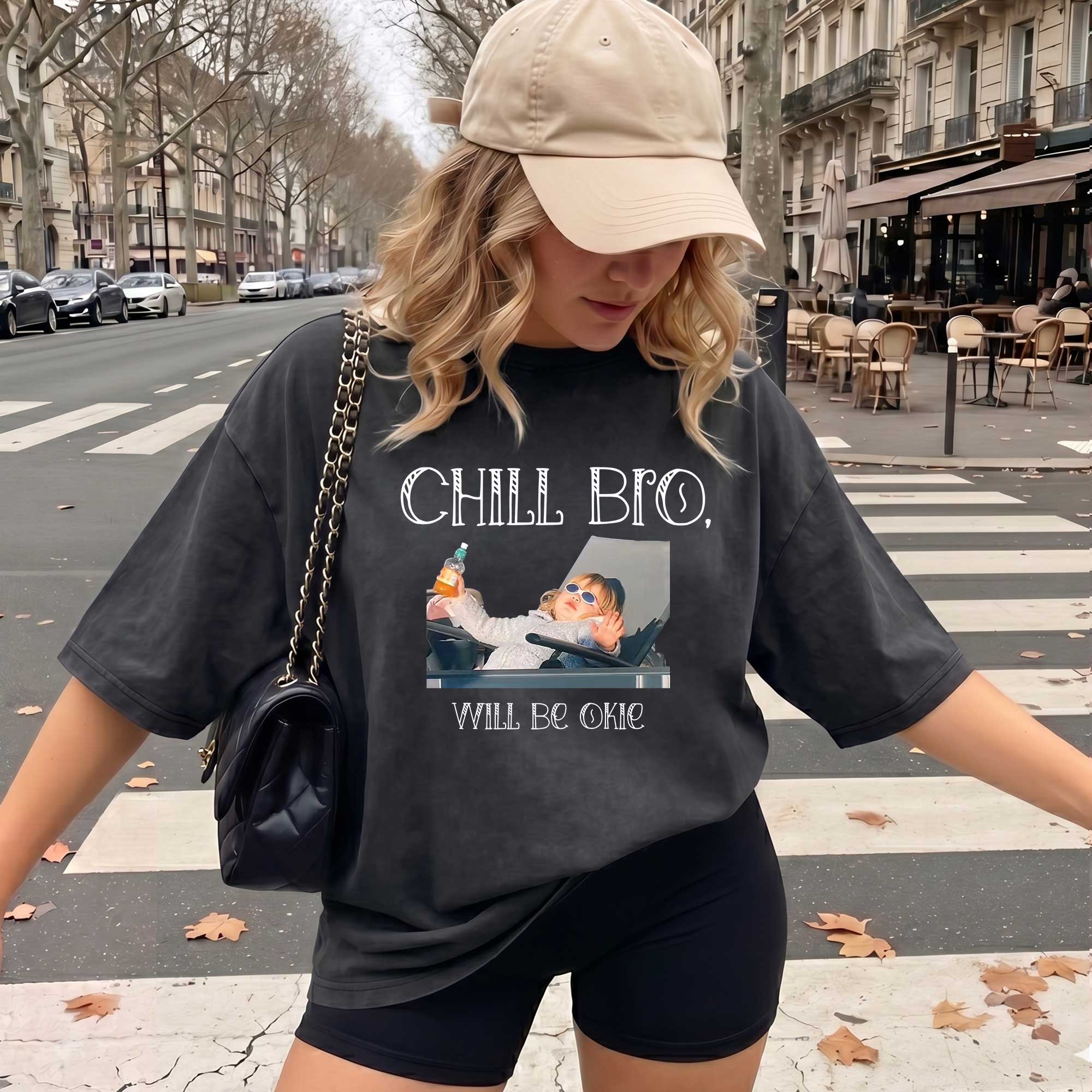Funny meme Chill Bro, Will Be Okie Graphic T-Shirt