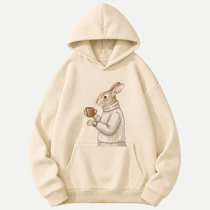 Sophisticated Coffee Drinking Rabbit T-Shirt