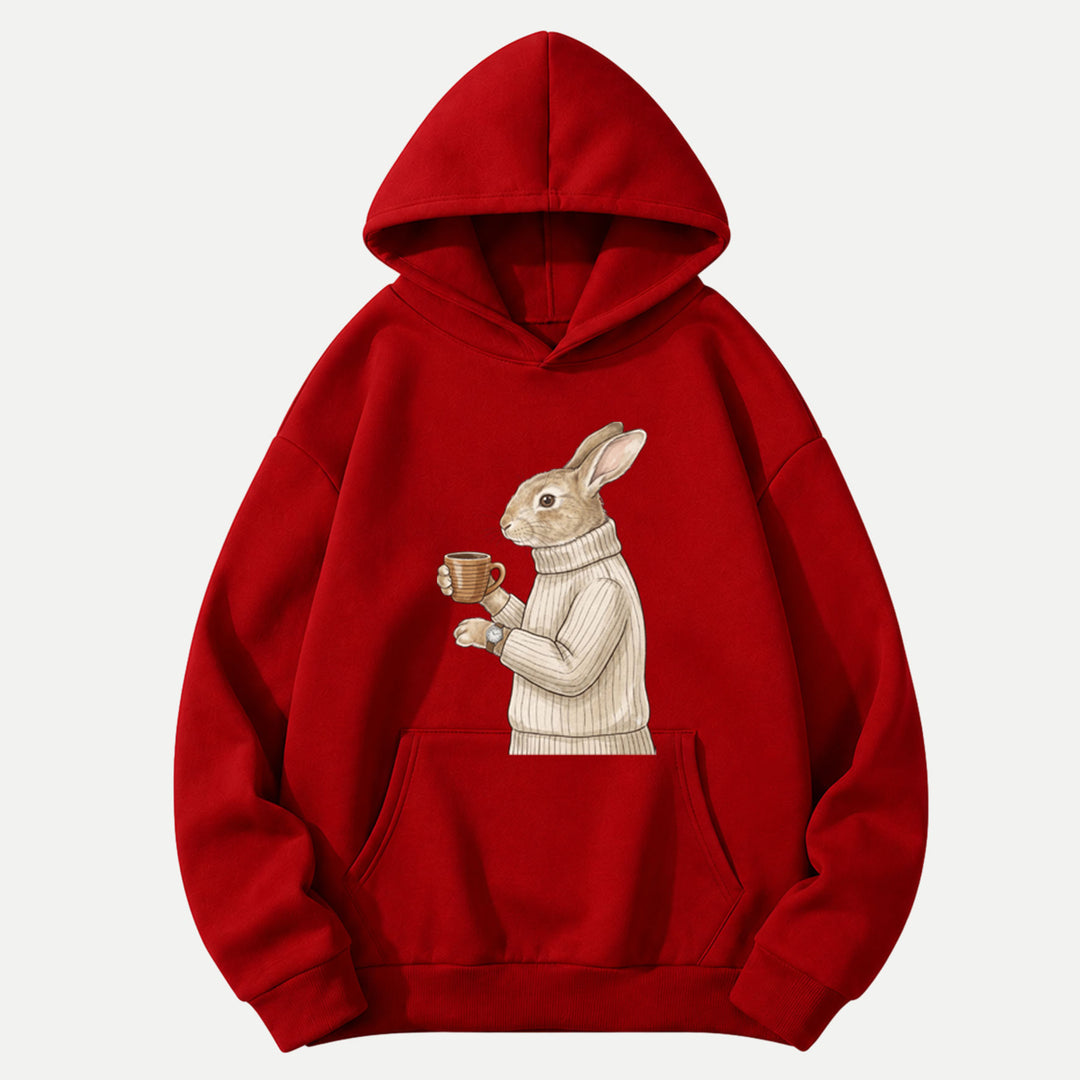 Sophisticated Coffee Drinking Rabbit T-Shirt