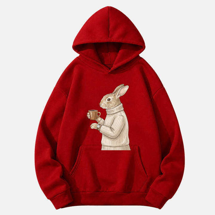 Sophisticated Coffee Drinking Rabbit T-Shirt