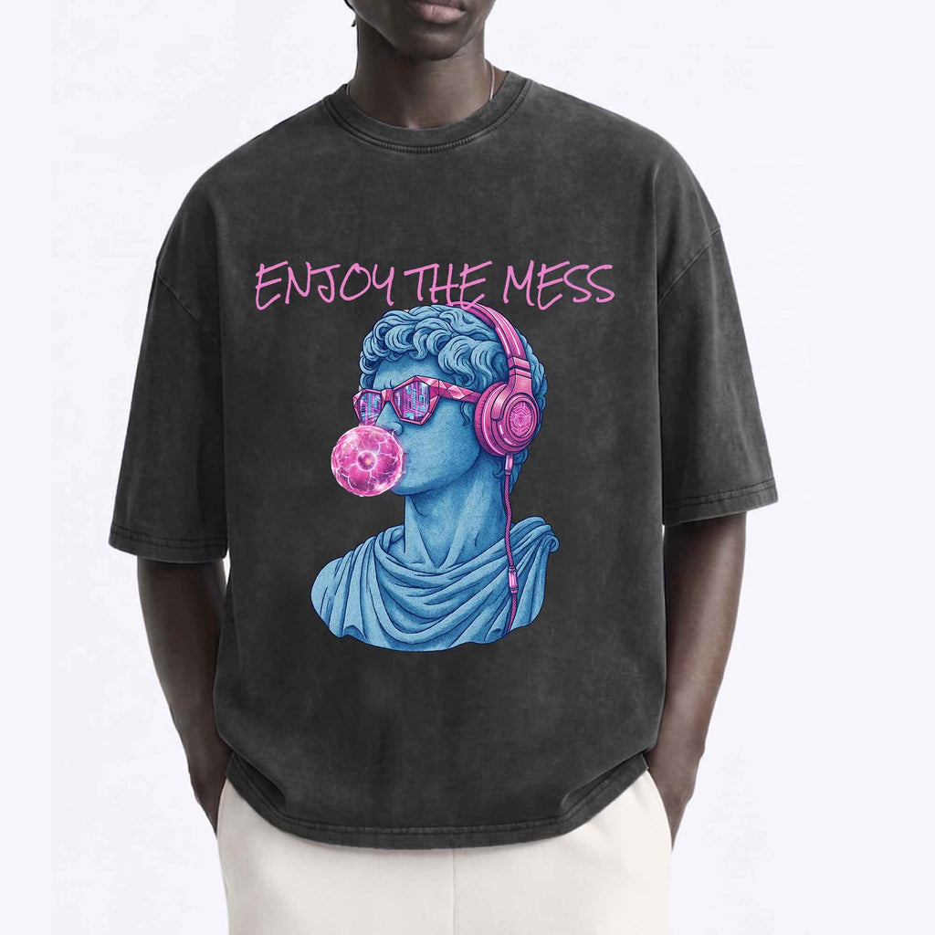 Vintage Enjoy the Mess Graphic T-Shirt