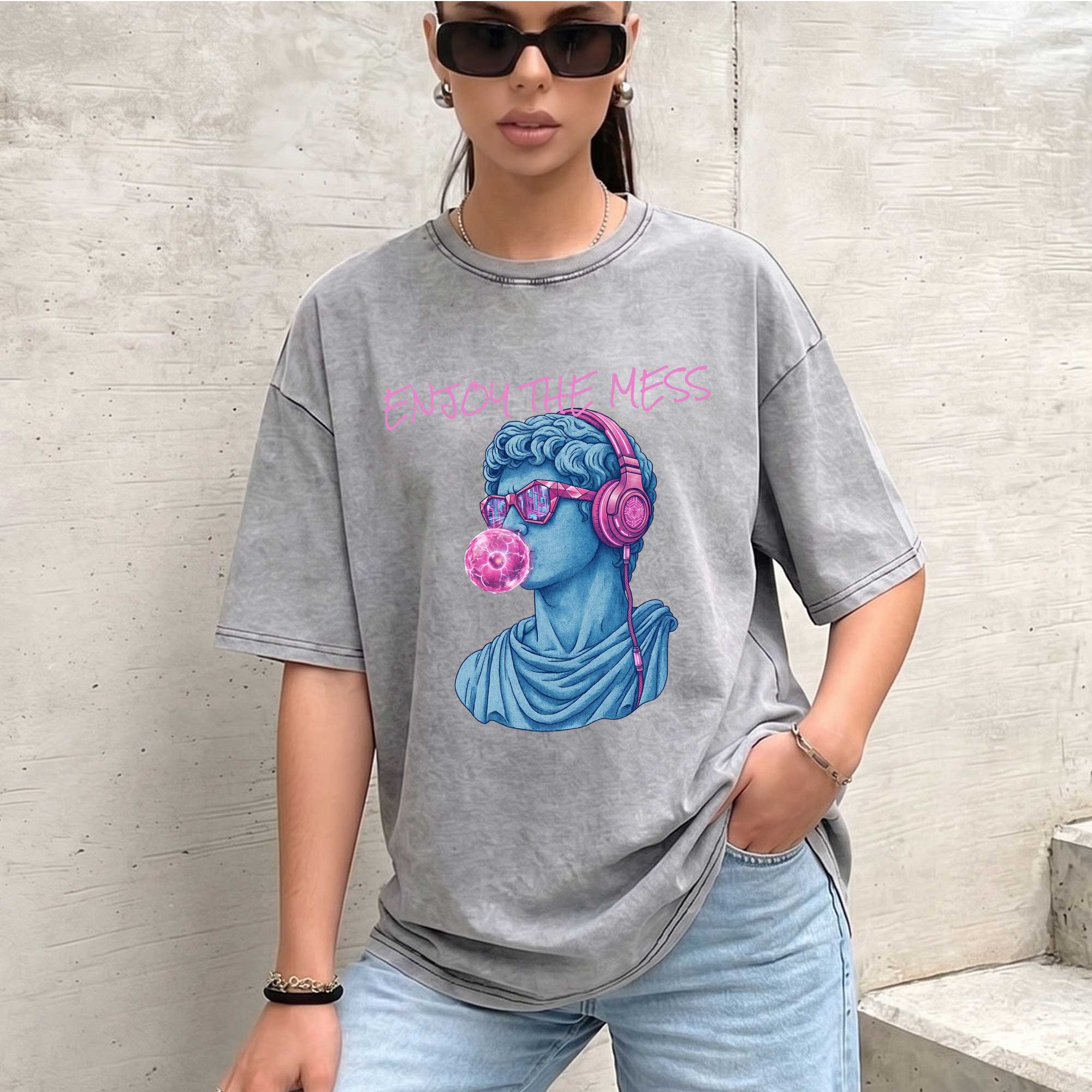 Vintage Enjoy the Mess Graphic T-Shirt
