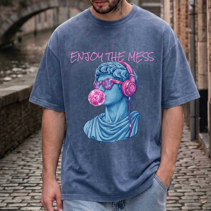 Vintage Enjoy the Mess Graphic T-Shirt