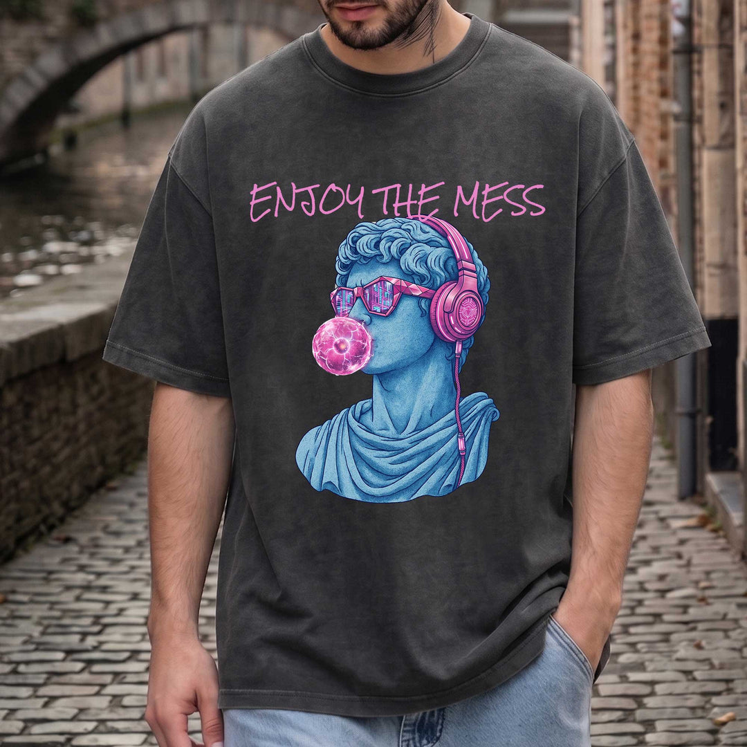 Vintage Enjoy the Mess Graphic T-Shirt