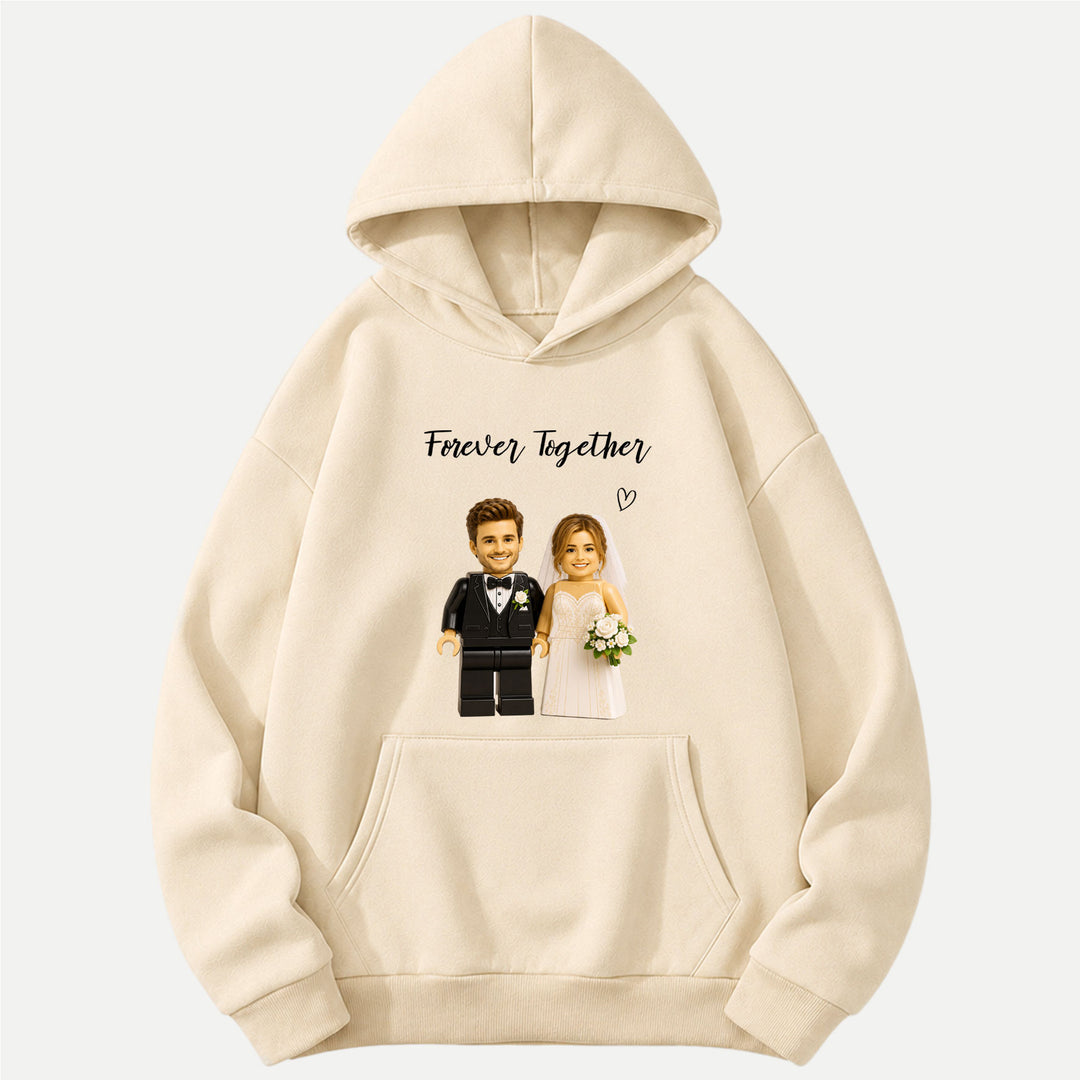 Personalized Brick Figure "Forever Together" Wedding T-Shirt