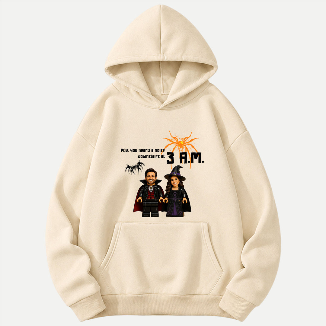 Personalized Brick Figure Halloween Graphic T-Shirt