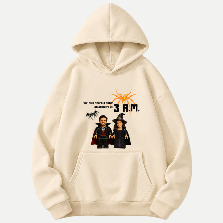 Personalized Brick Figure Halloween Graphic T-Shirt