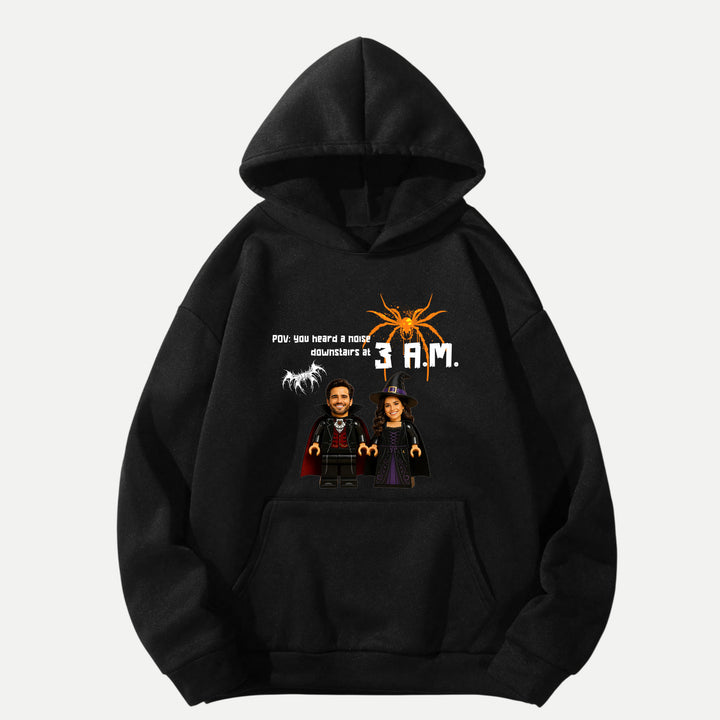Personalized Brick Figure Halloween Graphic T-Shirt