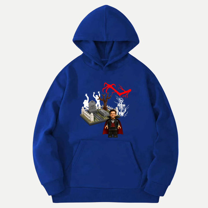 Personalized Brick Figure Halloween Vampire T-Shirt