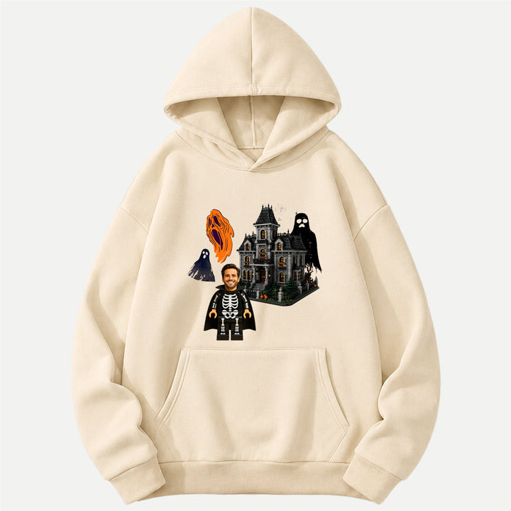 Personalized Brick Figure Halloween Skeleton T-Shirt