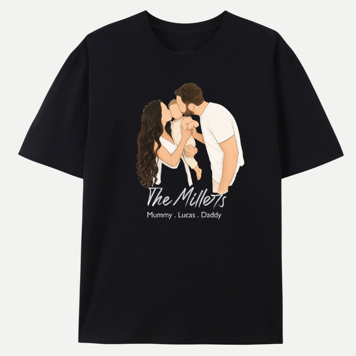 Classic Custom Faceless Portrait design T-shirt
