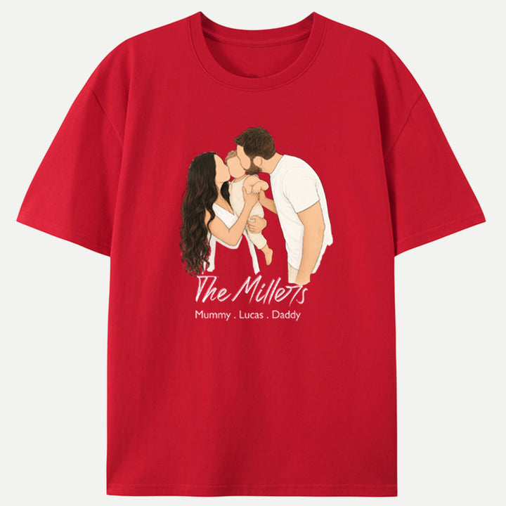 Classic Custom Faceless Portrait design T-shirt