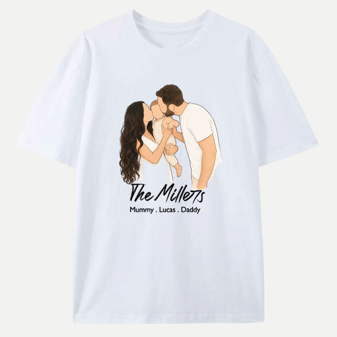 Classic Custom Faceless Portrait design T-shirt