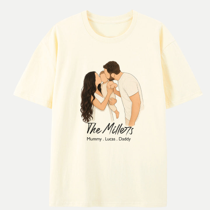 Classic Custom Faceless Portrait design T-shirt