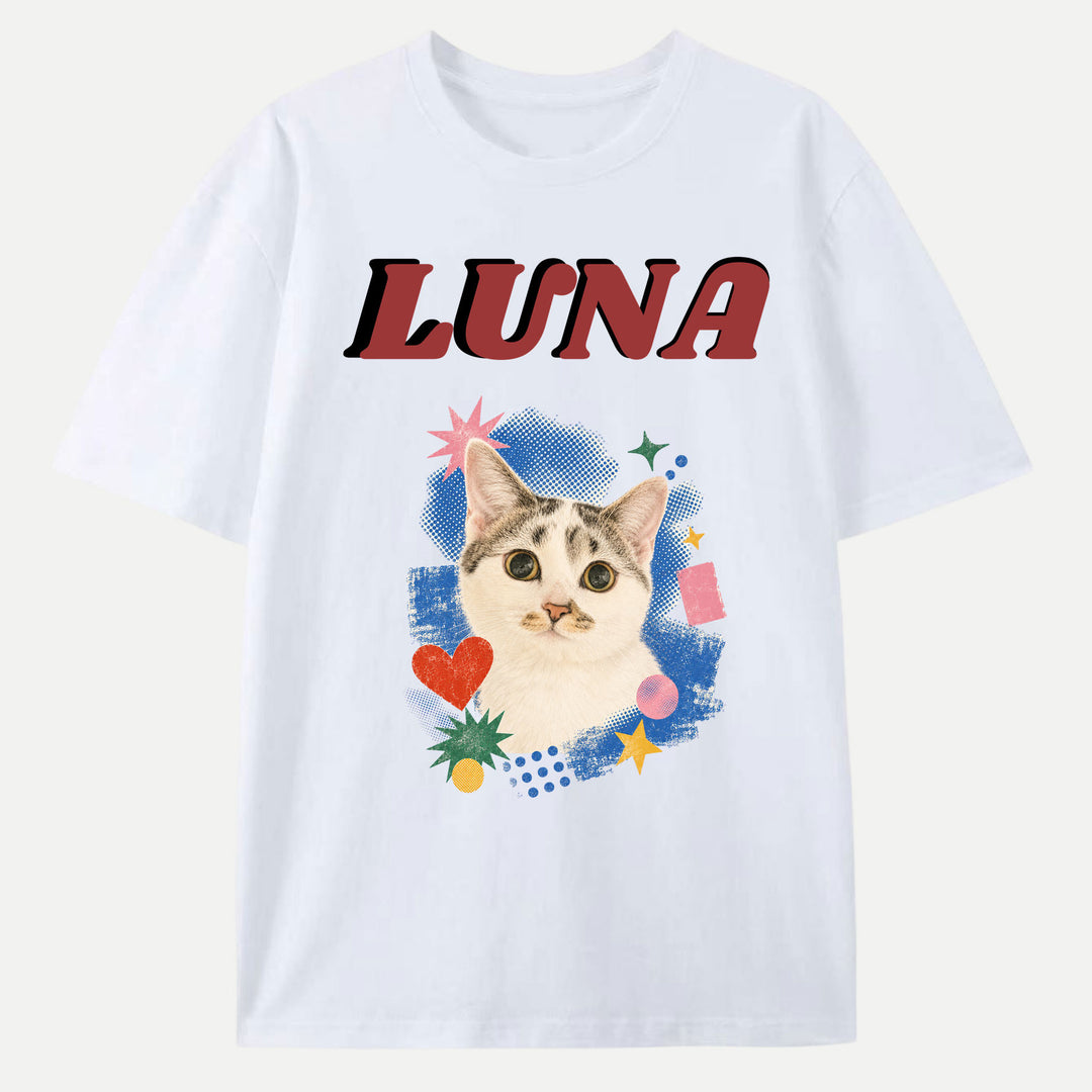 Personalised Pet Pop Art T-Shirt