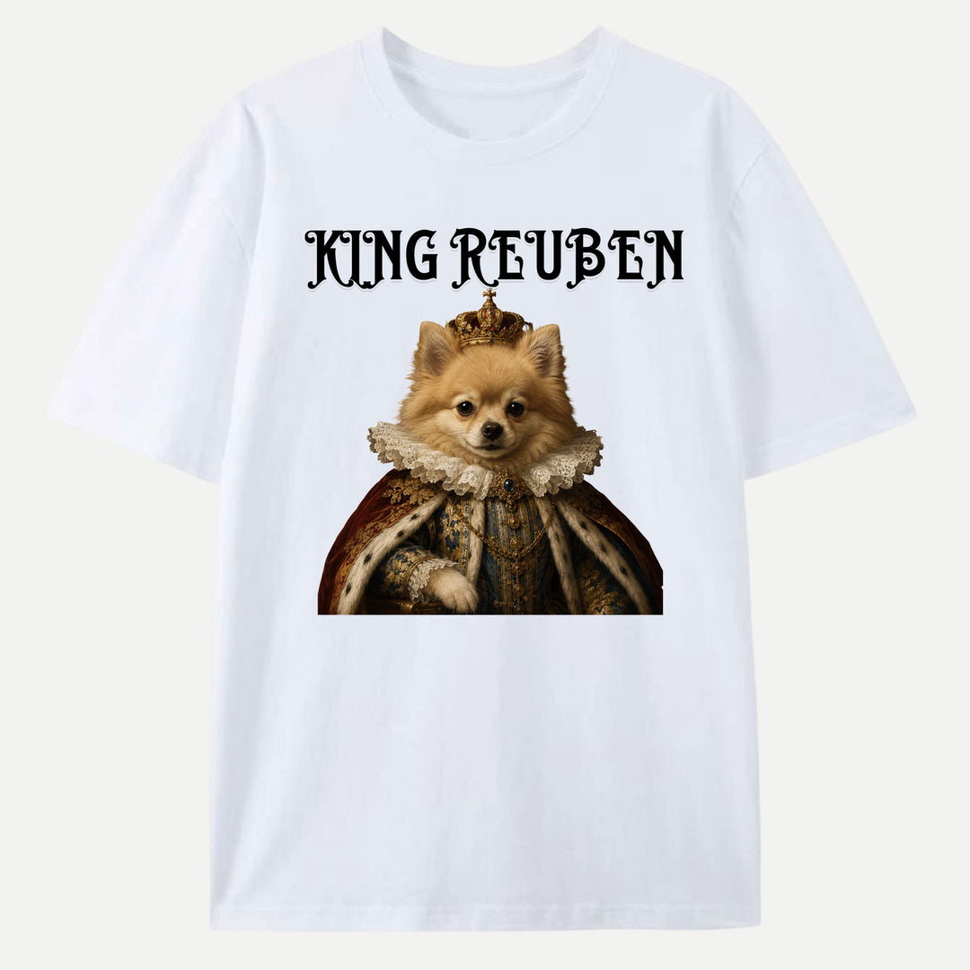 Personalised Royal King Pet Portrait T-Shirt