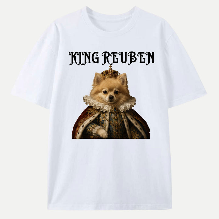 Personalised Royal King Pet Portrait T-Shirt