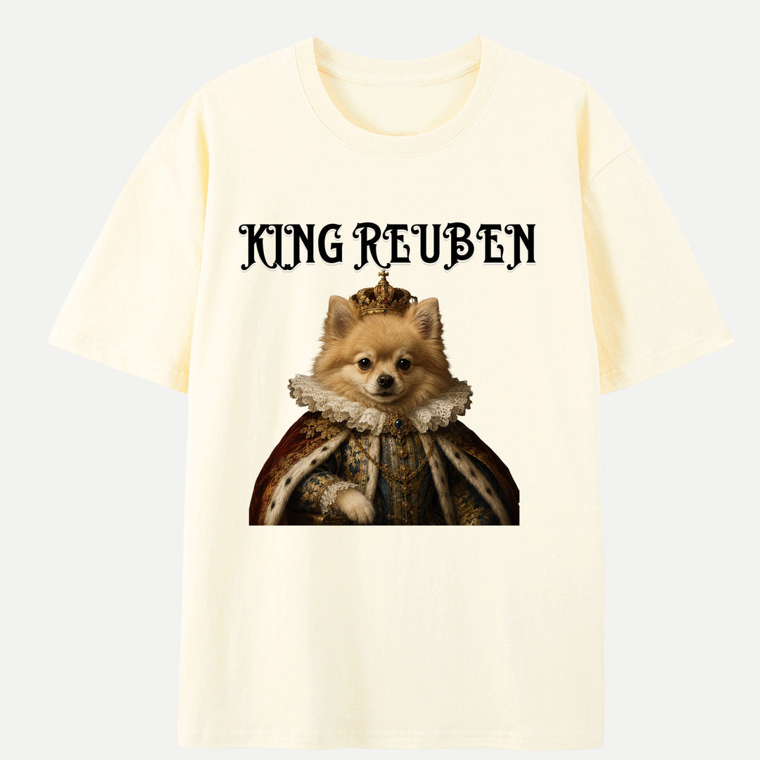 Personalised Royal King Pet Portrait T-Shirt