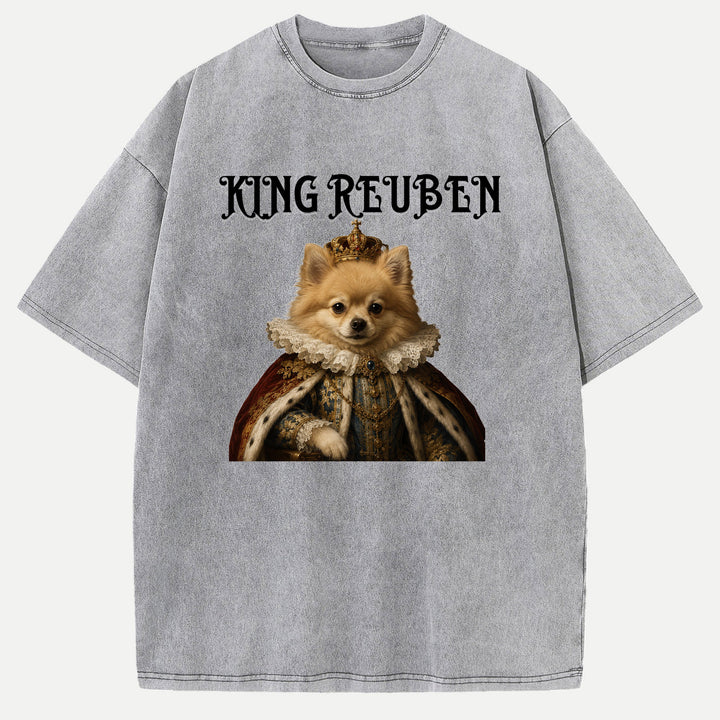 Personalised Royal King Pet Portrait T-Shirt