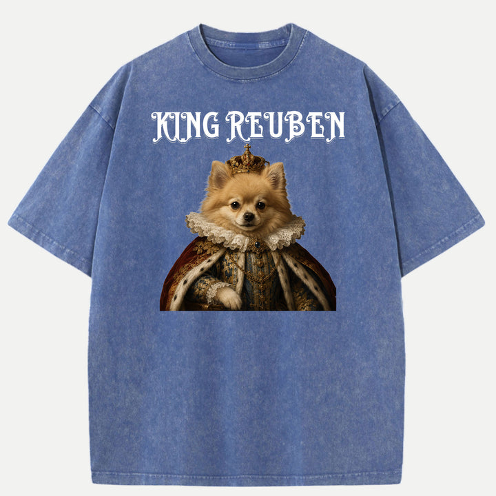 Personalised Royal King Pet Portrait T-Shirt