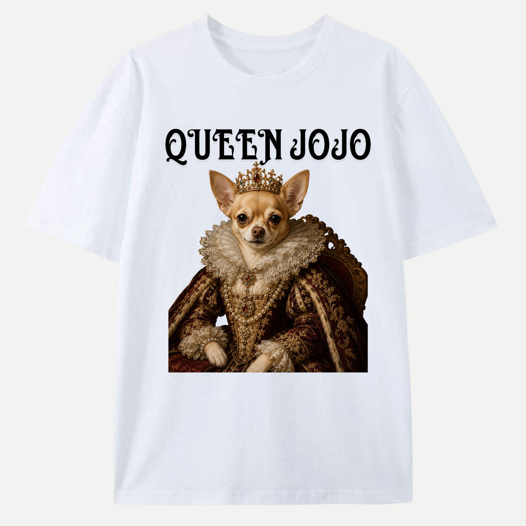 Personalised Queen Pet Portrait T-Shirt