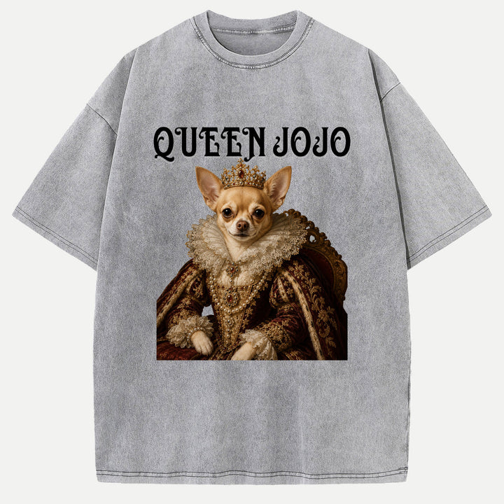 Personalised Queen Pet Portrait T-Shirt
