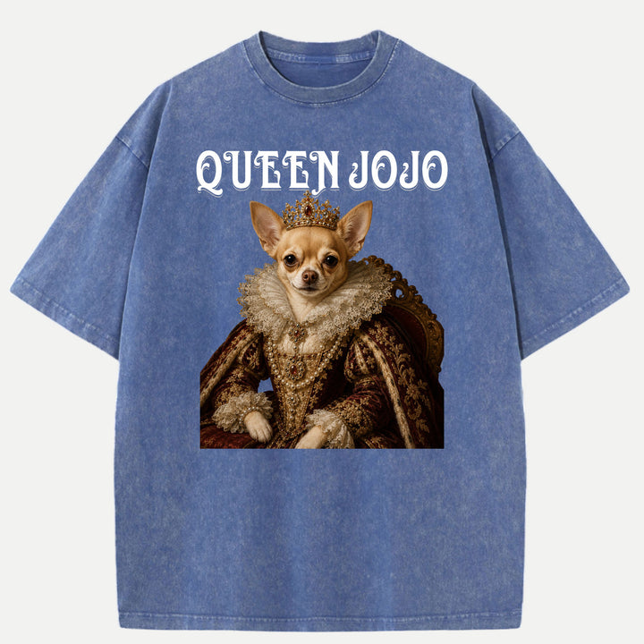 Personalised Queen Pet Portrait T-Shirt