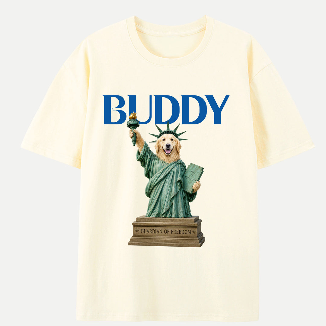 Personalised Statue of Liberty Pet T-Shirt