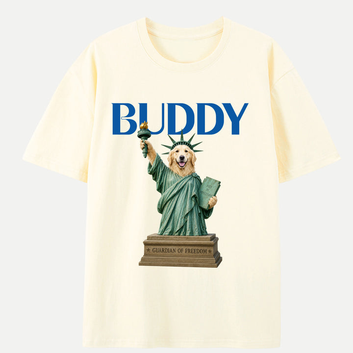 Personalised Statue of Liberty Pet T-Shirt