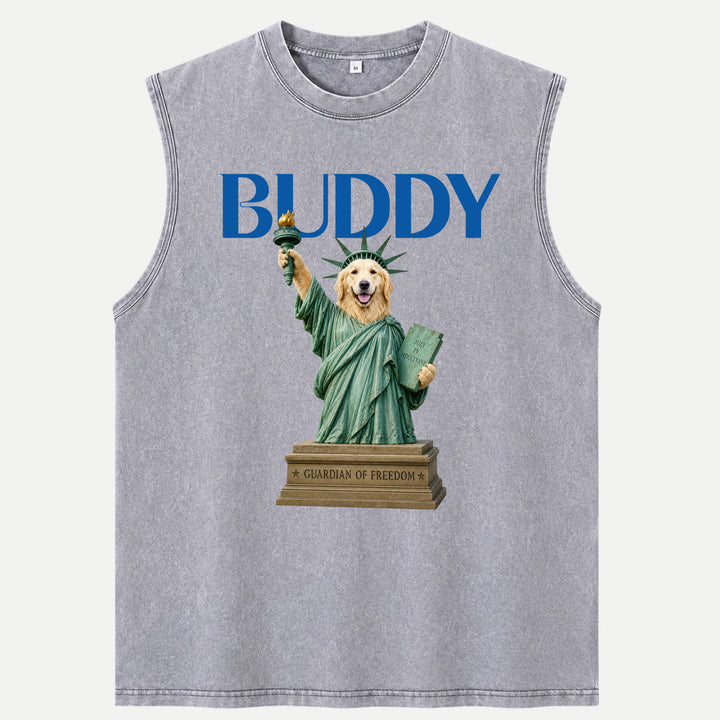 Personalised Statue of Liberty Pet T-Shirt